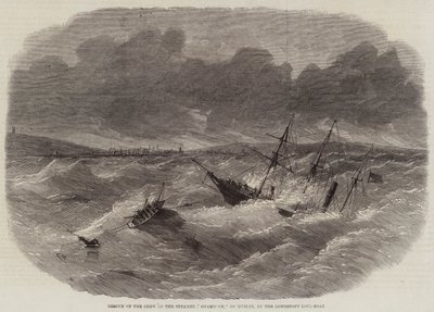 Rescue of the Crew of the Steamer Shamrock, of Dublin, by the Lowestoft Life-Boat by Edwin Weedon